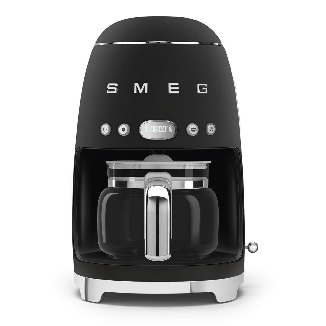 Smeg Mat Siyah Filtre Kahve Makinesi